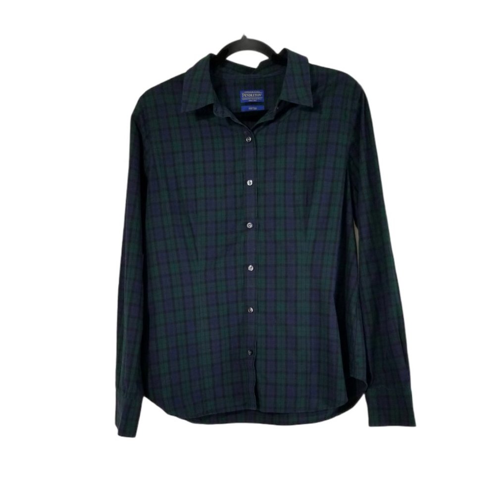 Pendleton Plaid Button Down Top